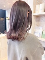 キャアリー(Caary)&nbsp;福山市美容師求人スタッフ募集中ブリーチありパープルカラー