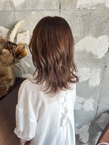 ソワ 四日市(soie)&nbsp;ミディアムレイヤー×ベージュカラー