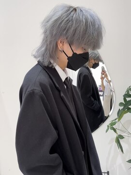 ジーナ 天神(Zina) マッシュウルフ/gray silver 【メンズサロンZina 天神】