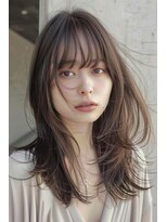 ラナ 新宿(lana)&nbsp;ナチュラル/ミディアム/レイヤー/顔周り/【lana hair新宿】
