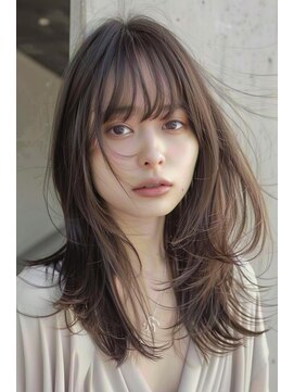 ラナ 新宿(lana) ナチュラル/ミディアム/レイヤー/顔周り/【lana hair新宿】