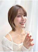 20代30代40代◎相性抜群♪外ハネボブ×インナーカラー
