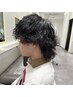 メンズカット＋波巻きパーマ＋前処理TR￥8500
