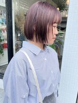 ソル(sol.)&nbsp;【Naoya】ラベンダー×顔まわりレイヤーボブ