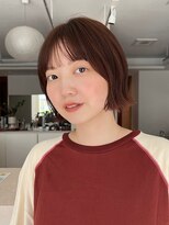 ガーデンヨコハマ(GARDEN YOKOHAMA)&nbsp;ボブ/縮毛矯正/ストレート/暗めカラー/モーヴピンク