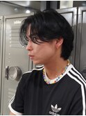 原宿センターパートフェザーパーマメンズパーマニュアンスパーマ