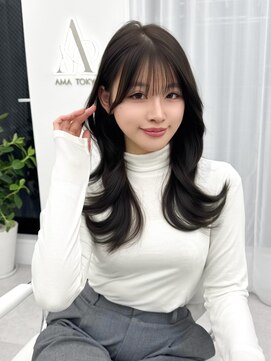 アマトウキョウスマートサロン(AMA TOKYO×Smart Salon) くびれレイヤー/顔まわりカット/レイヤーカット/小顔ヘア