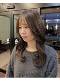 髪質改善×透明感オリーブベージュ