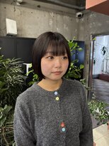 キャラハーフ 池袋東口店(KYARA HALF)&nbsp;ミニボブ/ボブ/ダークブラウン/透明感カラー