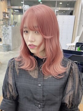 イェッカ(YECCA) ブリーチ2回＊ピンクカラー