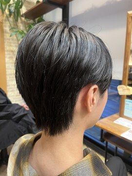 フレンズ 手稲店(friend's) 襟足マッシュ耳だし春清潔感オイルmen'sカット札幌美容室手稲