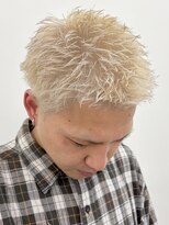 アウラ(AURA)&nbsp;スパイキーボウズスパイキーショートホワイトベージュ