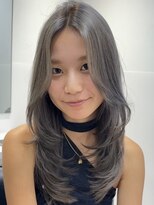 シー 萩原店(sea)&nbsp;ハイライトカラーミルクティーベージュレイヤーカット