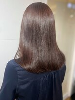カミラボ(KAMI LABO) グレージュ 髪質改善 ダメージレスカラー セミロング 艶髪