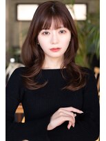 レノラ 髪質改善カラー 本町(LENORA) ロングレイヤースタイル髪質改善レイヤーダークパープル