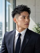 MEN's Baguz MEN'Sカット/ MEN'Sパーマ/ MEN'Sカラー フェード×アップバング爽やかメンズ