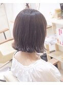 ＃切りっぱなしボブ