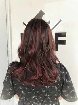 ラバーフロウ(Lava-flow) ハイライト×マゼンタグラデーション