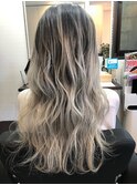 【LANI/STYLE】-ホワイト系- バレイヤージュカラー