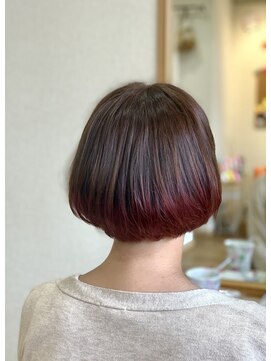 ナップス ヘア スタイル(naps hair style) ショートボブグラデーション