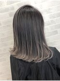 ホワイトアッシュ巻かなくてもオシャレ!バレイヤージュグラデ