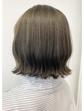 ヘッズ 本八幡店(HEADS) マロンベージュ ニュアンスマッシュ チラ見せカラー