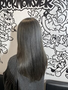トリックストア(TRICK STORE) 【透け感】オリーブアッシュグレー【垢抜け】【ブリーチカラー】