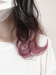 【JLB・yuu】pink/裾カラー