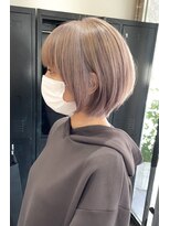 サロンドミルク 新百合ヶ丘店(salon de MiLK)&nbsp;白髪も活かすハイライトショート［新百合ヶ丘］