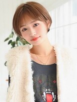 アグ ヘアー ラティ 獨協大学前店(Agu hair latti) 《Agu hair》マロンブラウン丸みマッシュショート★