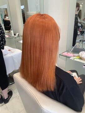 カイム ヘアー(Keim hair) オレンジ/ハイトーン/ブリーチ/韓国ヘア/韓国風/派手髪/夏カラー