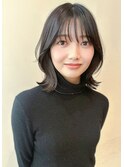 大人可愛い20代30代40代小顔ウルフレイヤーボブ丸みショートボブ
