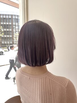 ジプソ(Gypso Hair salon) 【 ピンクラベンダー × ミニボブ 】