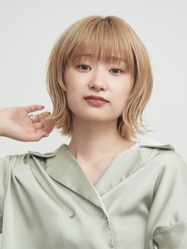 ルクスドレ 新宿(Luxe doree') 外ハネボブ/グラデーションカラー/ペールベージュ[新宿]