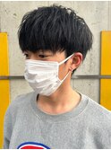 メンズマッシュツイストスパイラルパーマニュアンスパーマ
