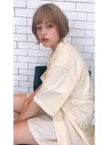 トゥーリ(tuuli) 大人かわいい◆くびれレイヤー 前髪ピンクベージュ 髪質改善