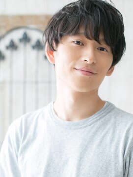 モッズヘアメン 札幌月寒店(mod's hair men) 好感度抜群！アッシュブラックニュアンスマッシュヘアm札幌月寒