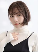 ナチュラルボブ×大人ショートボブ×前髪あり 20代30代40代50代