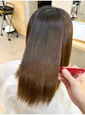 【tetote五熊のサロンスタイル】艶髪ストレート/矯正系髪質改善