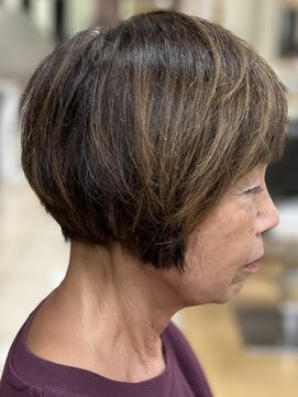 ヘアークリアー 春日部 大人可愛いマダムショートグラデーションボブ/30代40代50代