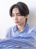 束感モテる/ツーブロック/センターパート/ニュアンスパーマ