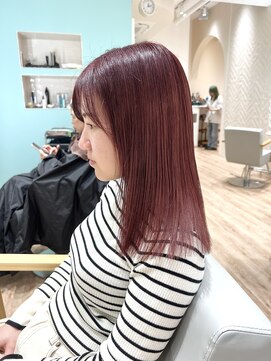 タミー 武蔵小杉(TAMMY) ガーネッドレッド　髪質改善