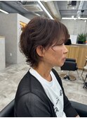 【松本聖】癖毛を活かしたショートウルフカット《大阪梅田》
