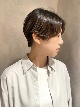 フェイス 石川町 (FACE) ひし形ヘア/ハンサムショート/前髪なし/面長/30代40代