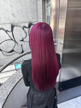 トリックストア(TRICK STORE) 心斎橋、派手髪、チェリーレッド