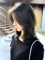かきあげセンターパート レイヤーカット 表参道