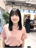 ミディアムレイヤー×髪質改善ストレートパーマ