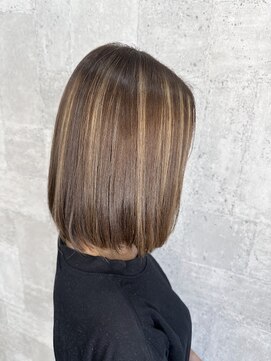 スキル 水戸(SKILL) ニュアンスカラー/ハイライト/白髪ぼかし/大人ボブ