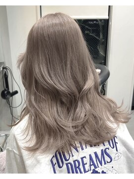 ロンドエニカ 大宮(Lond enika) イメチェン外ハネボブワイドバングホワイトブロンド韓国/大宮