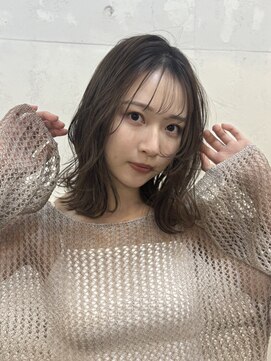 ファルベ(Farbe) くびれ アプリコットオレンジ 夏のヘアアレンジハイライトカラー